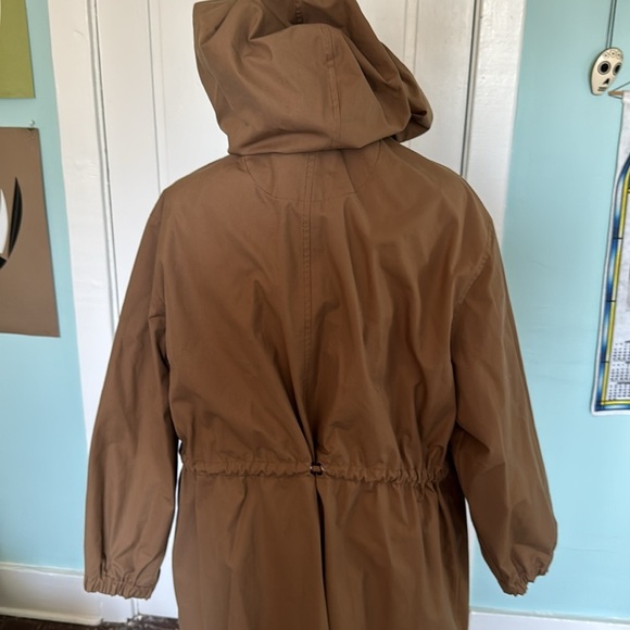Poetry UK Cotton, hooded elastic trenchcoat, 12 NWT - Picture 3 of 6